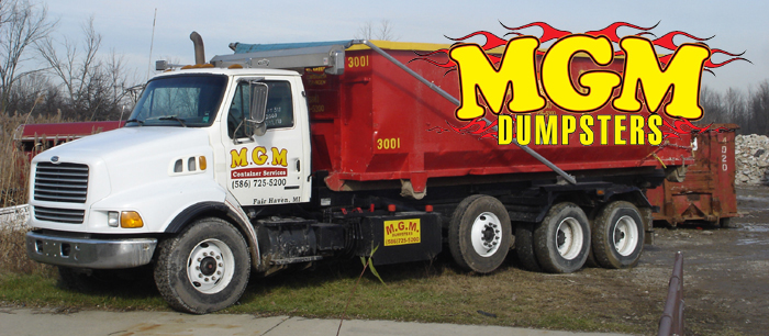 Pick an MGM dumpster or container that is right for you!